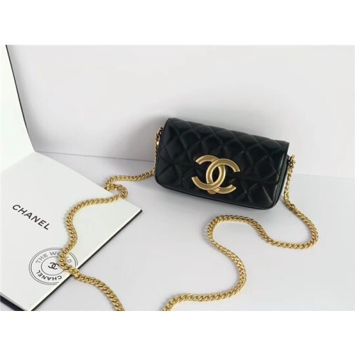 Chanel 샤넬 CC로고 체인 플랩 폰 홀더백 17CM AP3207