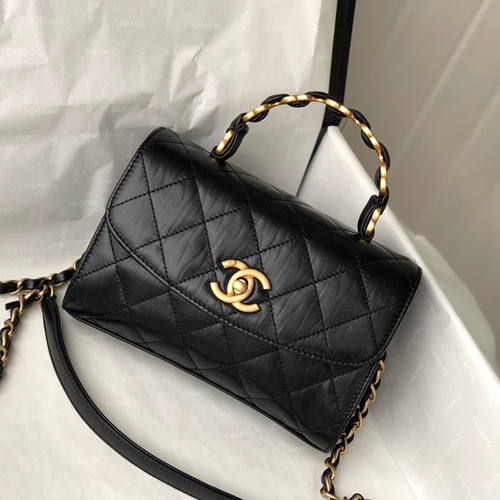 Chanel 샤넬 탑핸들 미니 플랩백 AS2477