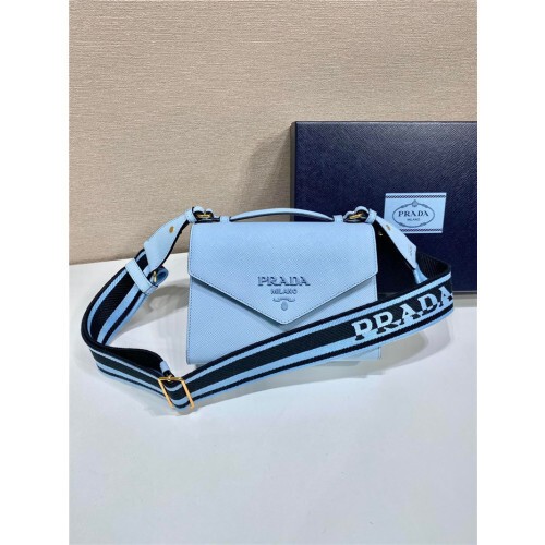 PRADA 프라다 모노크롬 사피아노 숄더백 1BD317