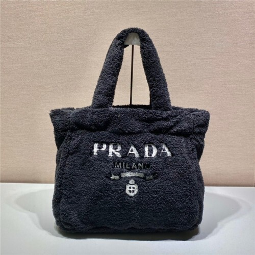 PRADA 프라다 로고 자수 쇼퍼백 1BG130