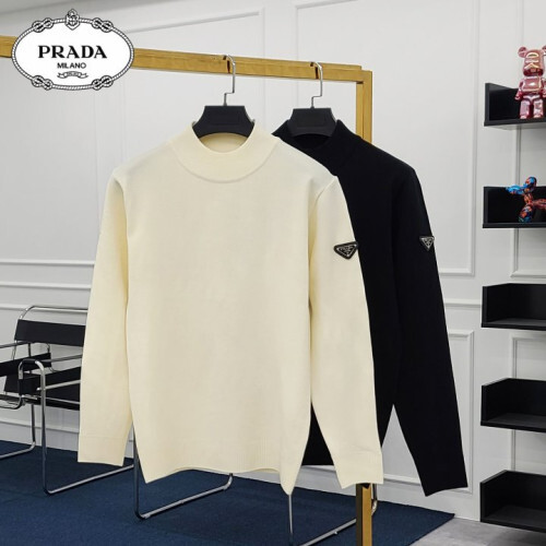 PRADA 프라다 팔패치 반목 폴라 니트