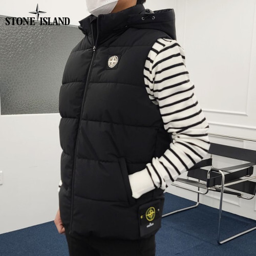 Stone Island 스톤아일랜드 사이드와펜 후드 패딩 조끼