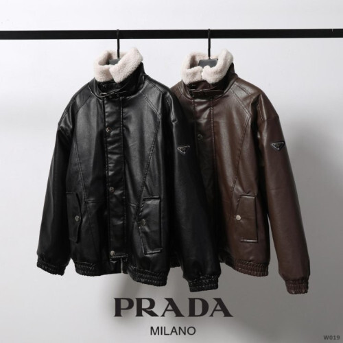 PRADA 프라다 레더 무스탕 자켓