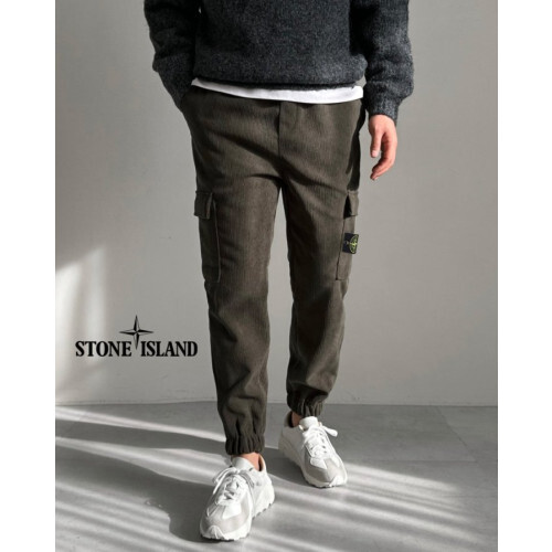 Stone Island 스톤아일랜드 기모 골덴 카고조거