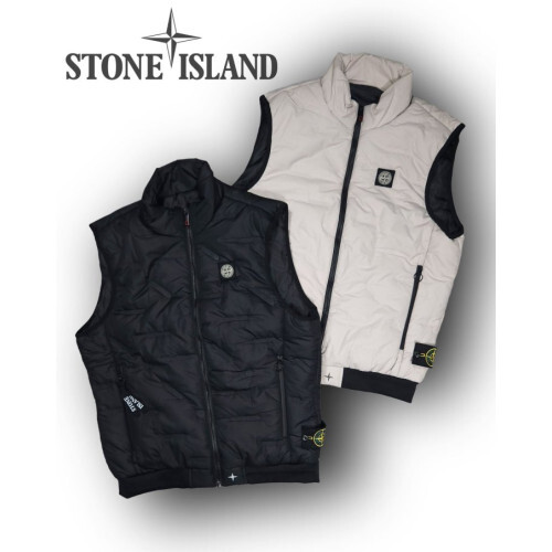 Stone Island 스톤아일랜드 스퀘어 컴퍼스&사이드버튼 와팬 나일론 패딩 [레귤러핏] 남녀공용