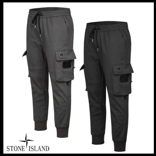 Stone Island 스톤아일랜드 블랙패치 헤비융기모 스트링카고조거