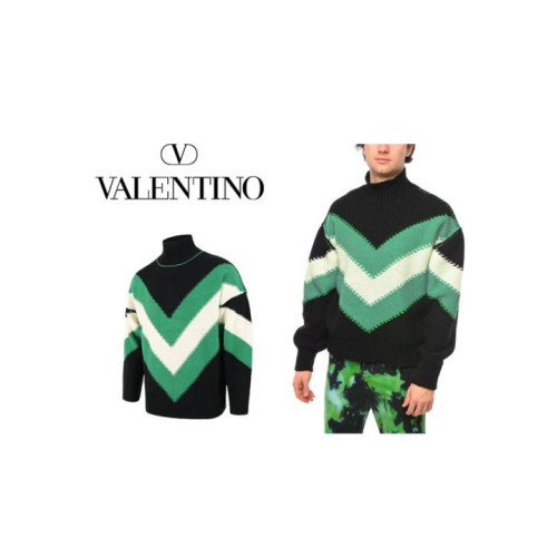 Valentino 발렌티노 오버핏 브이패턴 울 니트