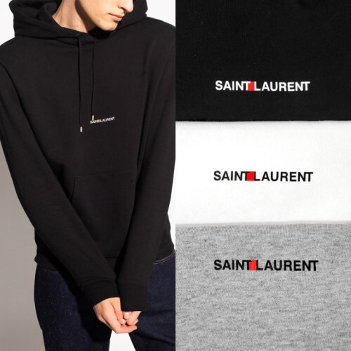 Saint Laurent 생로랑 클래식 로고 프린트 후드