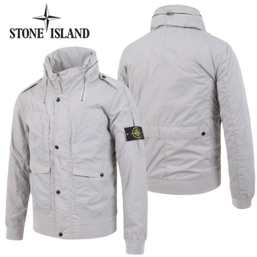 Stone Island 스톤아일랜드 그레이멀티버튼야상