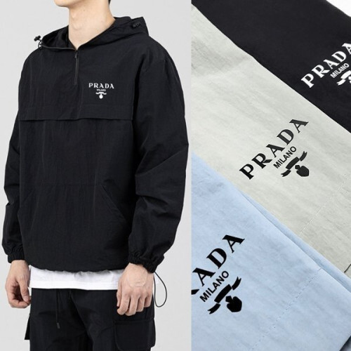 Prada 프라다 윈드 후드아노락