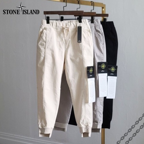 Stone Island 스톤아일랜드 세로절개 하프조거 9부 팬츠