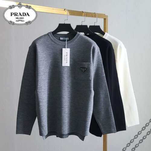 Prada 프라다 포켓 언발 오버핏 니트