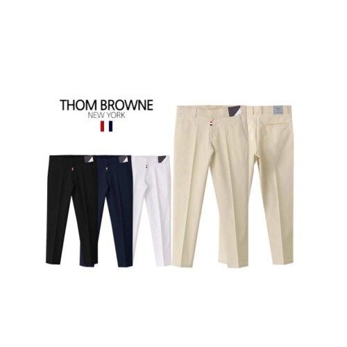 Thom Browne 톰브라운 코튼 스프링버클 9부 슬랙스