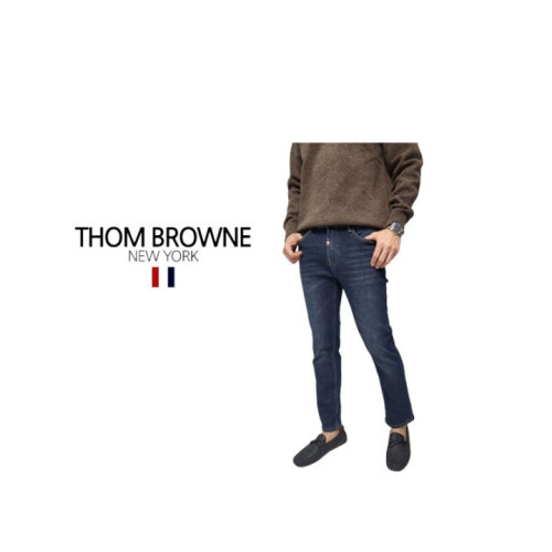 Thom Browne 톰브라운 딥블루 밍크융본딩 청바지