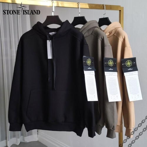 Stone Island 스톤아일랜드 어깨라인 기모 후드티