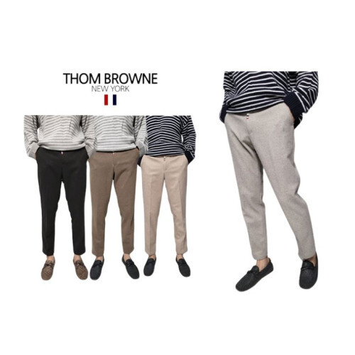 Thom Browne 톰브라운 기모 반밴딩 보카시슬랙스