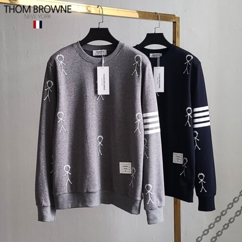 Thom Browne 톰브라운 전판 피토그램 기모 맨투맨