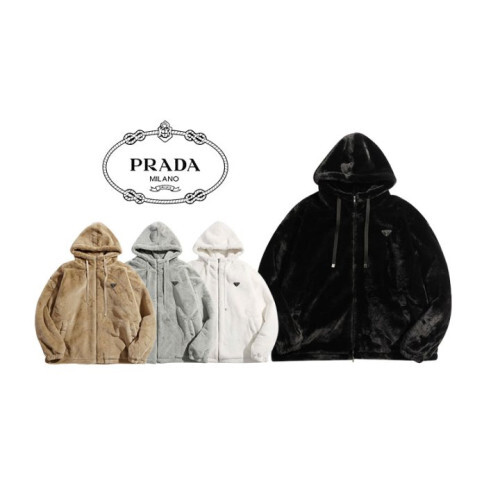 Prada 프라다 플레이트 헤비 밍크 자켓