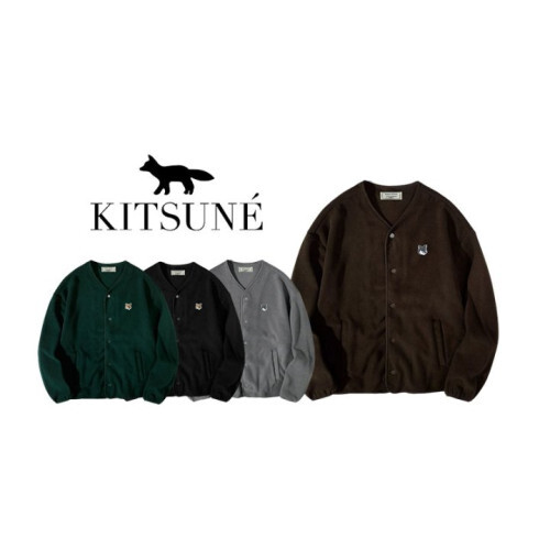 Maison Kitsune 메종키츠네 Y 후리스 가디건자켓