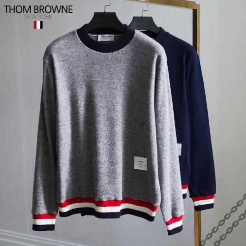 Thom Browne 톰브라운 소매배색 베이직 기모 니