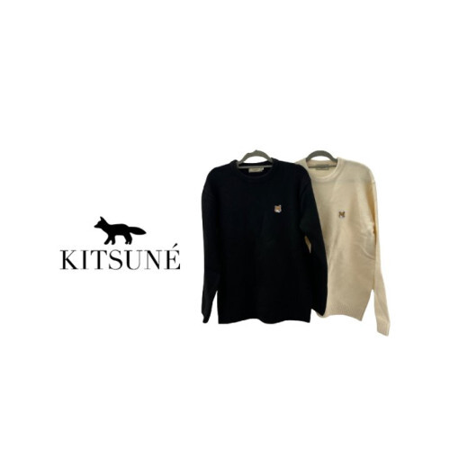 Maison Kitsune 메종키츠네 헤드폭스 울 니트