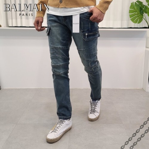 Balmain 발망 무릎절개 카고 팬츠