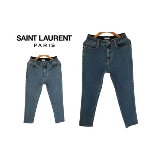 Saint Laurent 세인트로랑 히든밴딩 슬림 테이퍼드 청바지