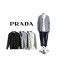 PRADA 프라다 플레이트 아플리케 가디건