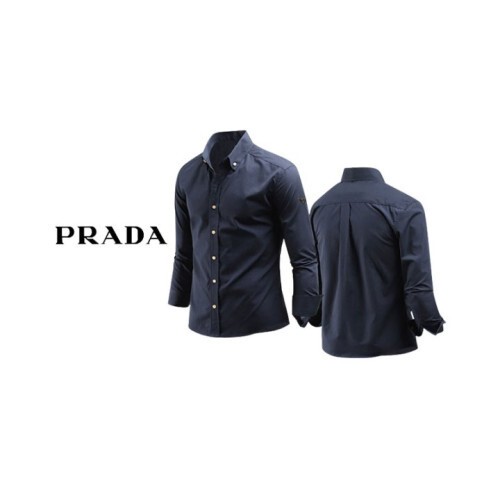 PRADA 프라다 플레이트 캐주얼 셔츠