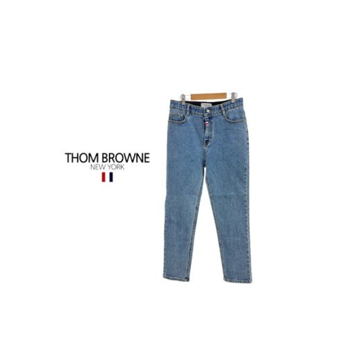 Thom Browne 톰브라운 슬림핏 테이퍼드 스판 청바지