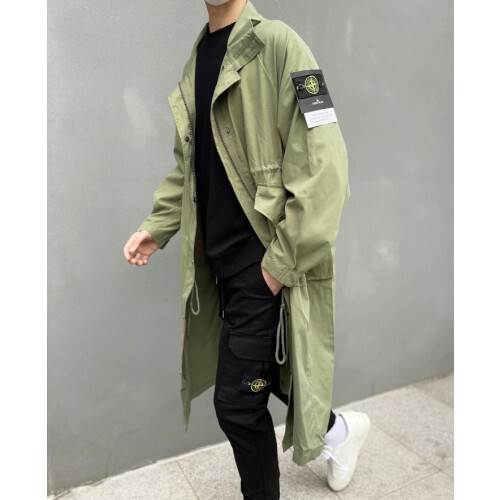 Stone Island 스톤아일랜드 밀리터리 M-51 탄창포켓 오버핏 롱 트랜치야상 [세미오버핏]