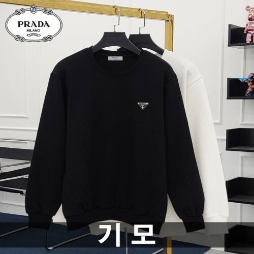 PRADA 프라다 가슴패치 기모 맨투맨