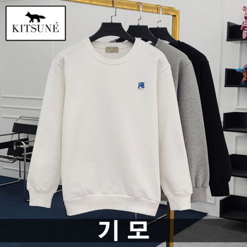 Maison Kitsune 메종키츠네 블루폭스 기모 맨투맨