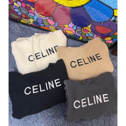 Celine 셀린느 양털 후리스 캥거루후디