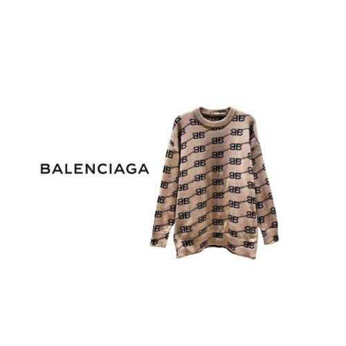 BALENCIAGA 발렌시아가 프리미엄 BB로고 라운드 니트